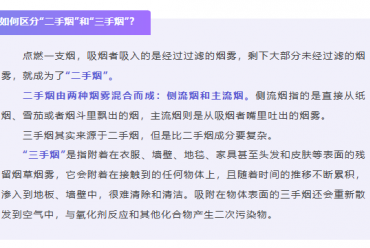 只知道“二手烟”？其实“三手烟”危害更大